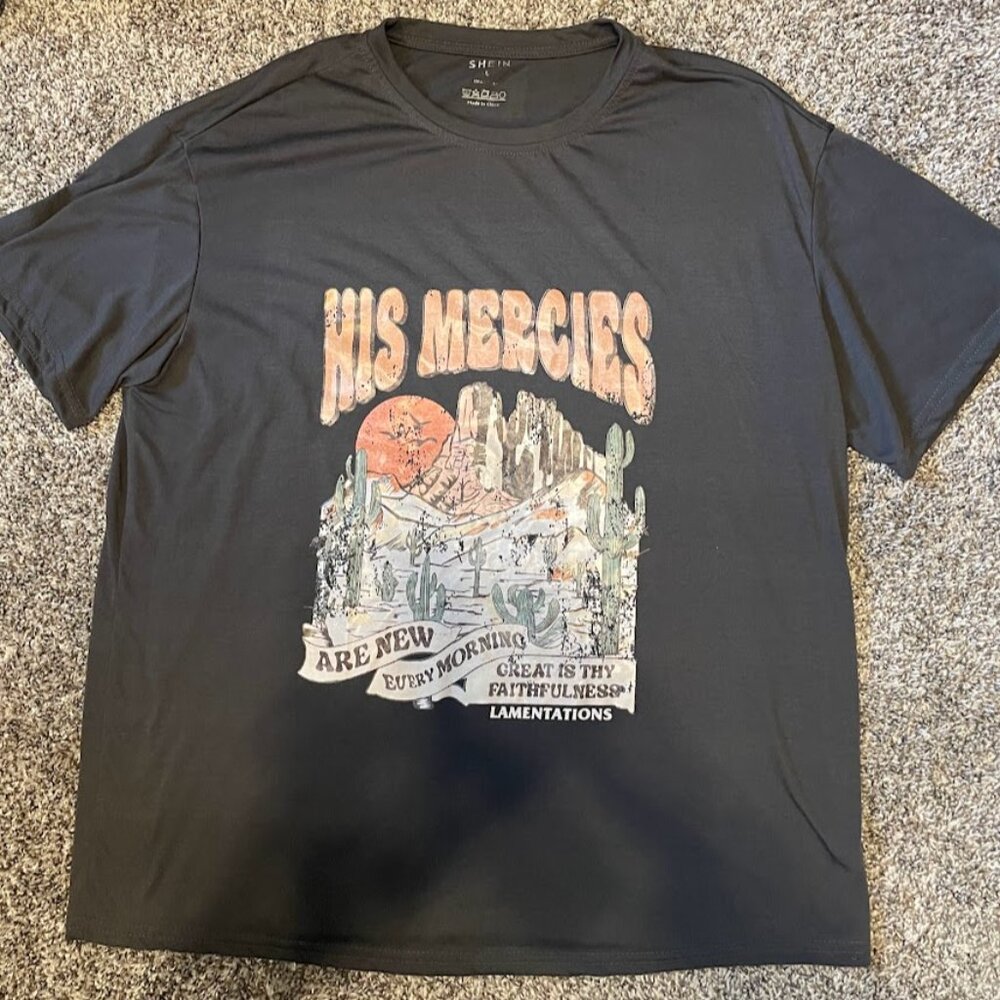 3 for $12 Oversized Shein Christian Bible Verse Tee